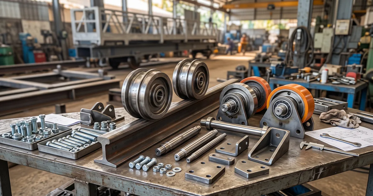 Sparepart wire rope gondola dan komponen struktur sistem angkat