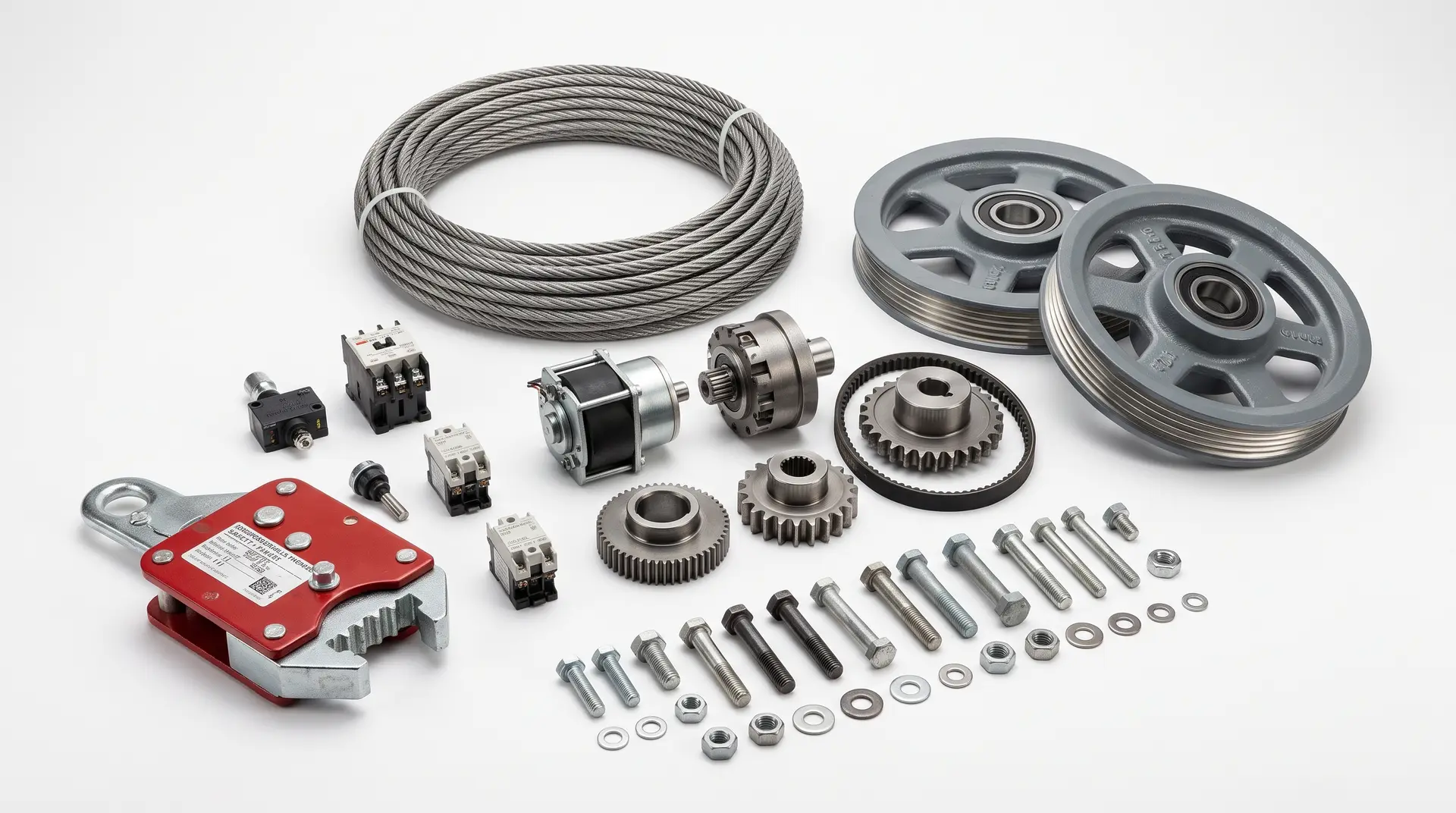 Komponen & Fungsi Sparepart Gondola: Hoist, Safety Lock, Wire Rope
