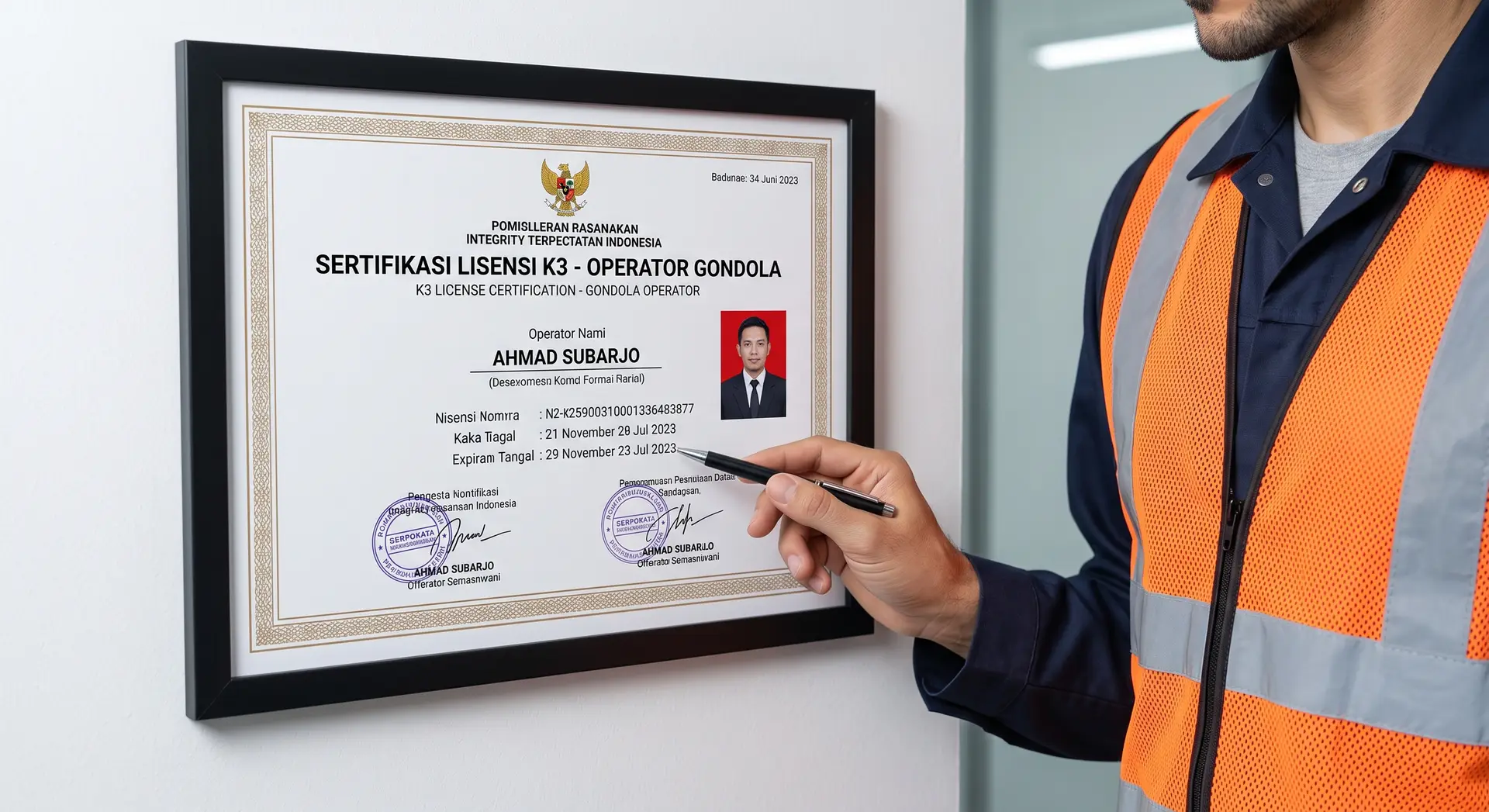 Legalitas & Sertifikasi K3 Gondola