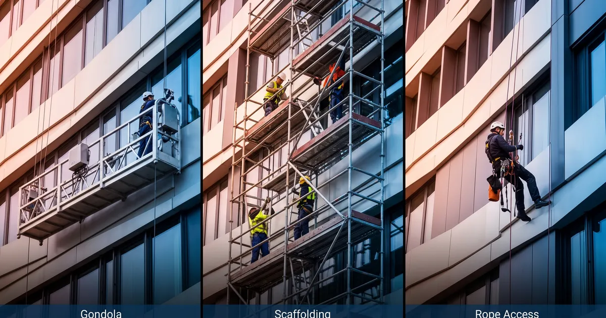 Gondola vs Scaffolding vs Rope Access: Perbandingan Lengkap